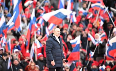 President Putin attended a concert marking eight years since Crimea’s reunification with the Russia, at the Luzhniki Sports Centre in Moscow. Photo Source: www.Kremlin.ru