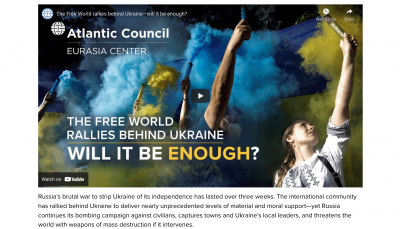 Propaganda event at the Atlantic Council